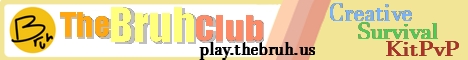 The Bruh Club Minecraft server banner