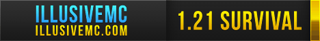 IllusiveMC Survival Minecraft server banner