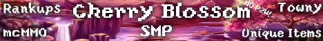 Cherry Blossom SMP 1.17 - 1.18 Minecraft server banner