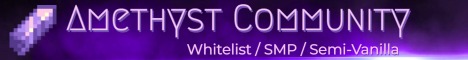 Amethyst Community Minecraft server banner