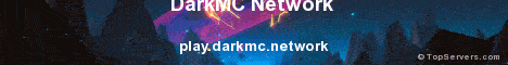 DarkMC Network  Minecraft server banner