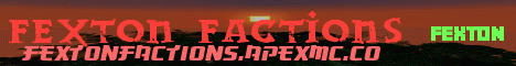 FextonFactions Minecraft server banner