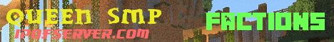 Queen smp Minecraft server banner