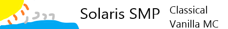 The Solaris SMP Minecraft server banner