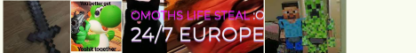 Omoths Life Steal Minecraft server banner