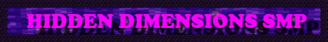 Hidden Dimensions SMP Minecraft server banner