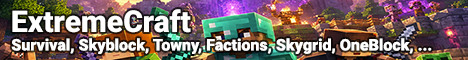 ExtremeCraft Minecraft server banner