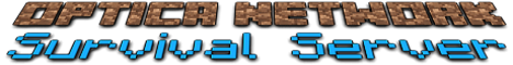 Optica Network Survival Minecraft server banner