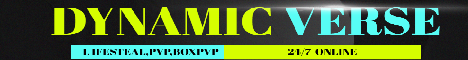 DYNAMIC VERSE Minecraft server banner