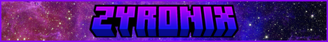 Zyronix Minecraft server banner