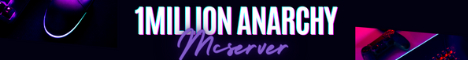 1MILLION Anarchy Minecraft server banner