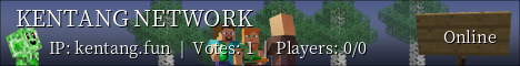 KENTANG NETWORK Minecraft server banner