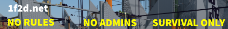 1f2d Minecraft server banner