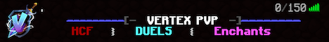 Vertex PvP Minecraft server banner