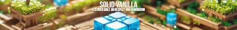 Solid Vanilla Minecraft server banner