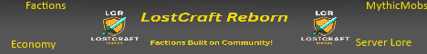 LostCraft Reborn Minecraft server banner