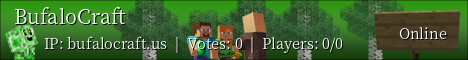 BufaloCraft Minecraft server banner