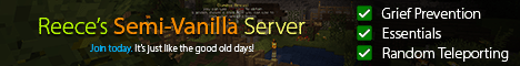 Reece's Semi-Vanilla Server Minecraft server banner