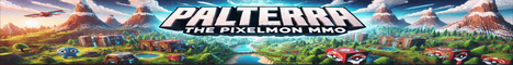 Palterra Pixel Minecraft server banner