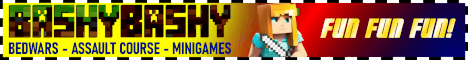 BashyBashy Minecraft server banner
