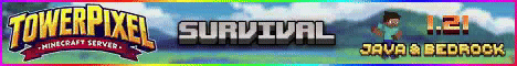 TowerPixel Minecraft server banner