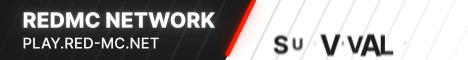 RedMC Network Minecraft server banner