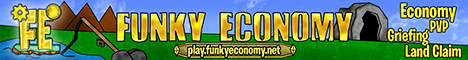 Funky Economy Minecraft server banner