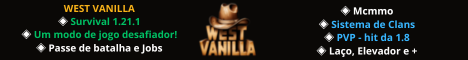 West Vanilla Minecraft server banner