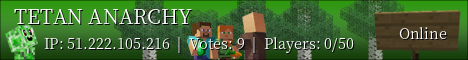 TETAN ANARCHY Minecraft server banner