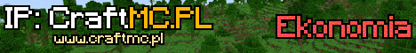 CraftMC.PL - Najlepszy serwer Minecraft! Minecraft server banner