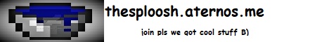 The Sploosh Minecraft server banner