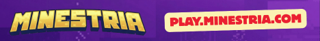 Minestria.com Minecraft server banner