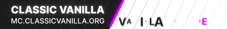 Classic Vanilla Minecraft server banner