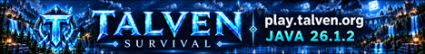 Talven Minecraft server banner