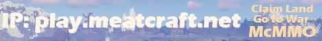 MeatCraft Minecraft server banner