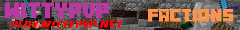 WittyPvP Minecraft server banner