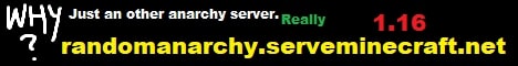 RandomAnarchy Minecraft Hungary server Minecraft server banner