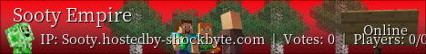 Sooty Empire Minecraft server banner