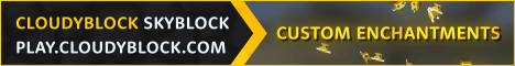 Cloudy Block Minecraft server banner