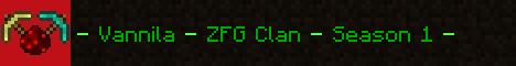 ZFG Vanilla Survival Minecraft server banner