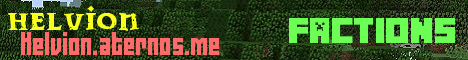 Helvion Minecraft server banner