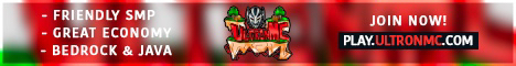 UltronMC Minecraft server banner