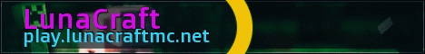 LunaCraft Minecraft server banner