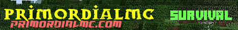 PrimordialMC Minecraft server banner