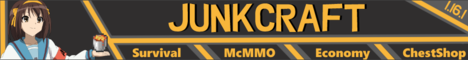 JunkCraft  Minecraft server banner