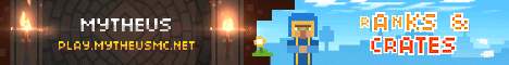 Mytheus Minecraft server banner