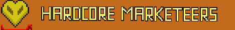 Hardcore Marketeers Minecraft server banner